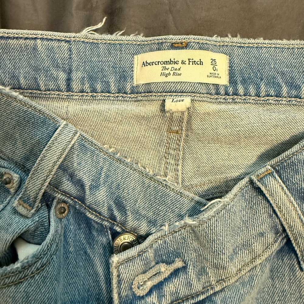 Abercrombie & Fitch Light Blue Straight Leg Jeans - Picture 5 of 7